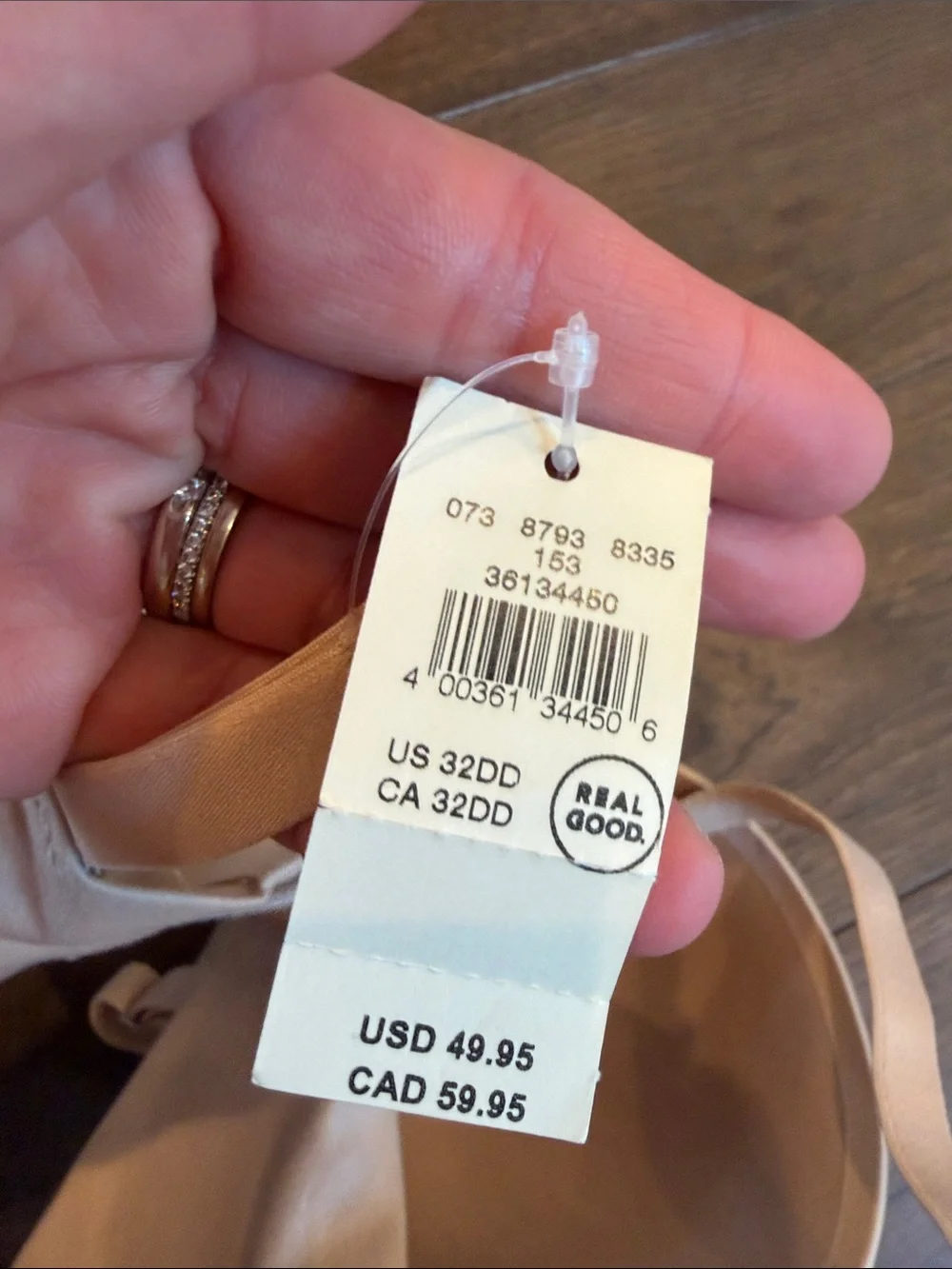 aerie Sunnie Bra Light Nude Size 32DD NWT - C33-071